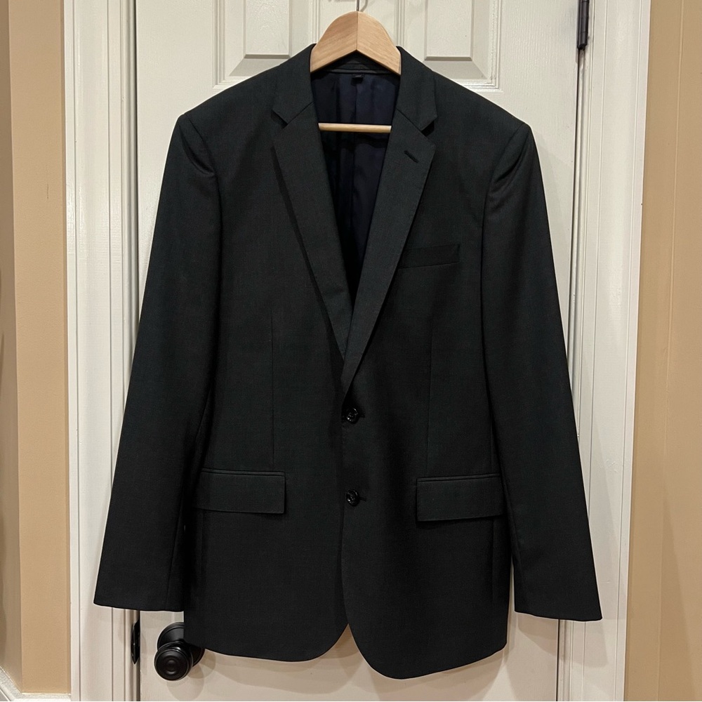 Like New Loro Piana J.CREW Men's Ludlow Blazer Jacket Gray Grey Wool Size 41R
